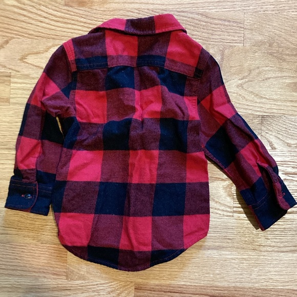 Baby Gap 18-24 mos Buffalo plaid flannel button down - Picture 2 of 4